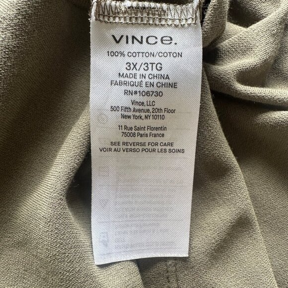 Vince Short Sleeve Square-Neck Dress Womens Size 3X Minimalist Office Clean Girl - Picture 7 of 9